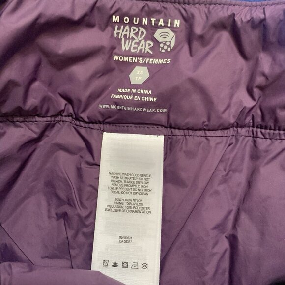 Mountain Hardwear Trekkin Insulated Running Mini Skirt Quilted Size XS Purple - Picture 4 of 6